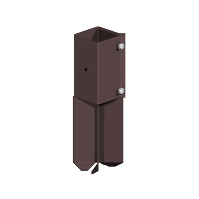Concrete In Post Support 4"X4" 100X100mm 4" Swift Clamp Brown