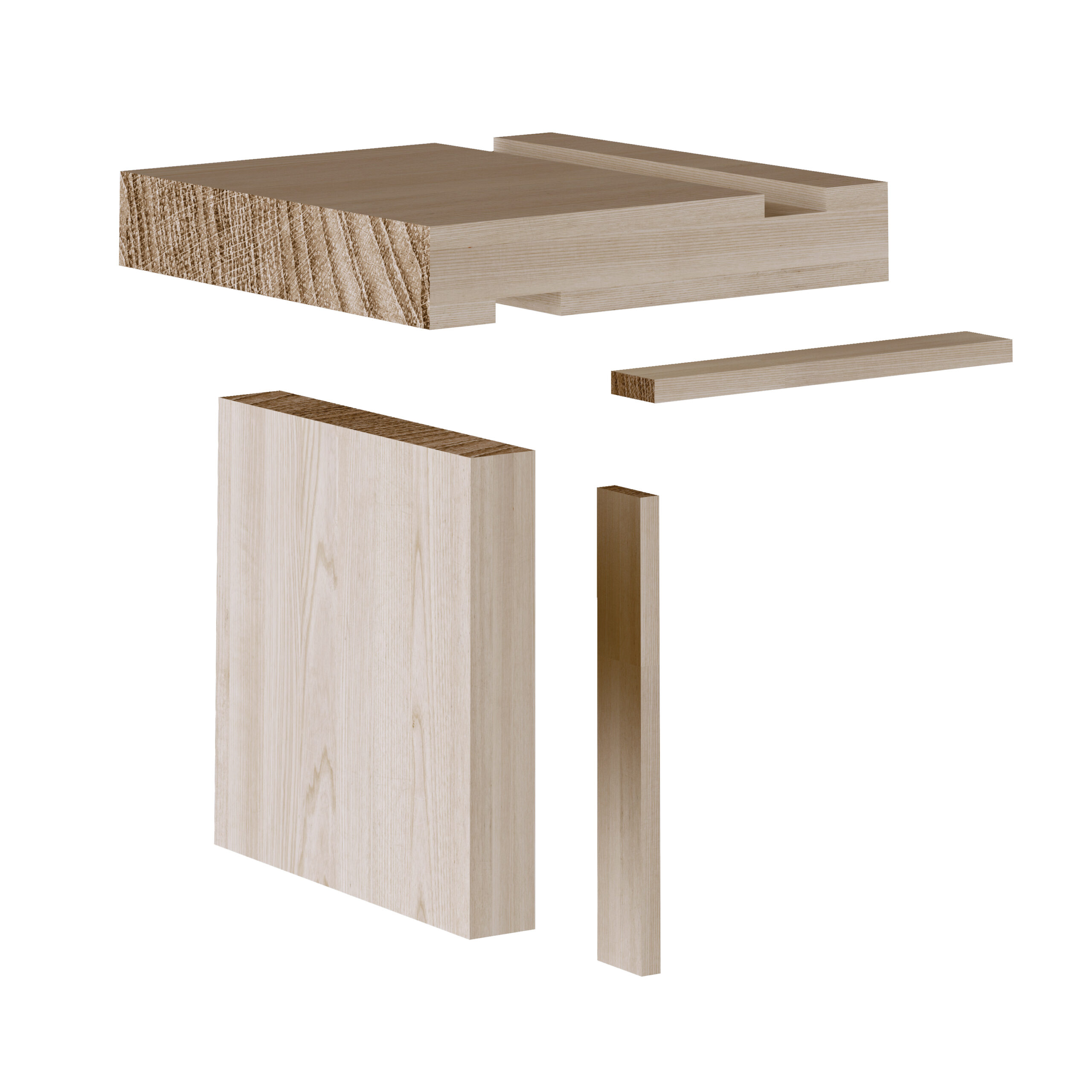 Door Lining Set/Stops L1 32X115mm (Fin 27X108mm) Reversible Suit 6'6" X 2'6"/2'9"